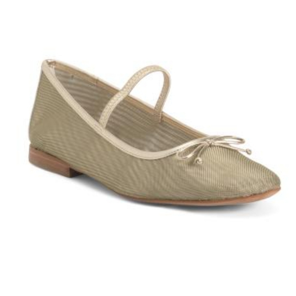 💛▪️Dolce Vita ▪️Gold Mesh Cadel Mary Jane Flat